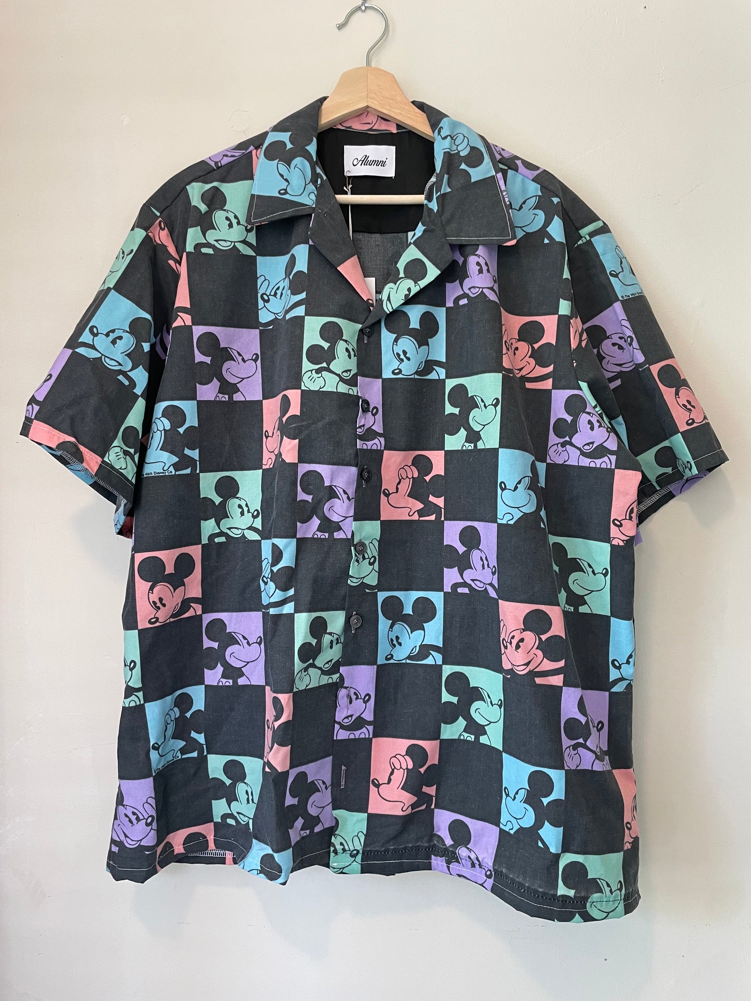 Vintage Camp Collar Shirt - Mickey Print